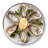 Outset Stainless Steel Oyster Tray, 6 Slots and Condiment Cup