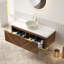 Meuble-lavabo flottant 48 po avec lavabo et capteur 48 po