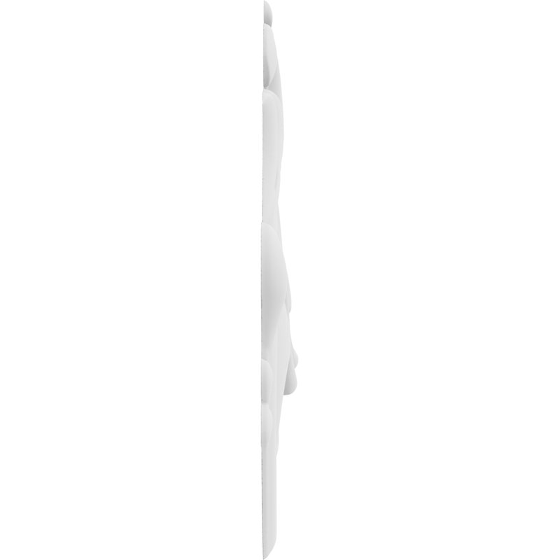 Applique Fayette Rosette, H 10 po x l 7,5 po x P 0,63 po, Gauche
