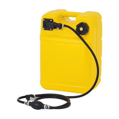  Portable Marine Outboard Fuel Tank – 24L Capacity, I-Shaped Handle, Fuel Level Gauge Lamp, Filter, Vented Cap, Reliable Refueling – Yellow (RAL 1023) | 24L | yellow (RAL 1023)