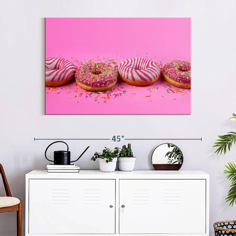 Beignets roses pastel Yarlin, H 26 po x l 39 po