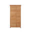 Remise de rangement extérieure en bois avec grande armoire à outils verticale en métal pour la cour de jardin