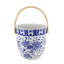 Blue & White Peony Blossom Ice Bucket