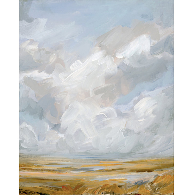 Expansive Cloudscape Landscape by Nicole Walsh — Landscape Wall Art, 12 × 18, Matted Framed Print, Black