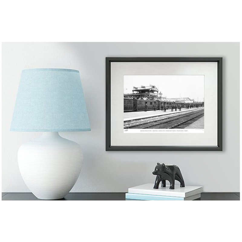 Manchester, Royal Jubilee Exhibition Station 1887 by Francis Frith - Single Picture Frame Print, 45cm H x 60cm W x 2.3cm D