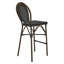 Tabouret de bar Abode en filet de polypropylène noir avec structure noire - ensemble de 1-417843020
