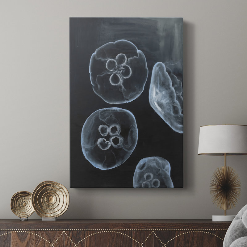 Jellyfish Heaven II -Gallery Wraraped Cavas, H 18 po x l 12 po