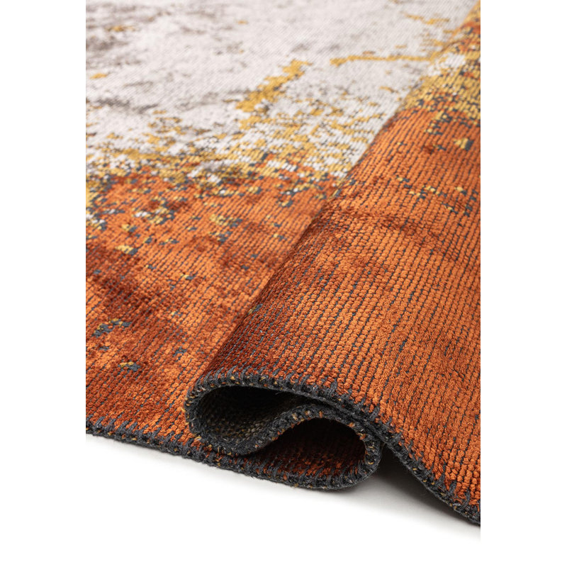 Rapture Abstract Area Rug in Beige, Rectangle 7'10" x 11'2"