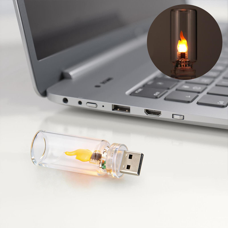 Veilleuse bougie en verre