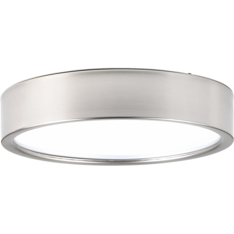 Nitesh Acrylic LED Flush Mount, Brushed Nickel, 2.5" H x 13" W x 13" D