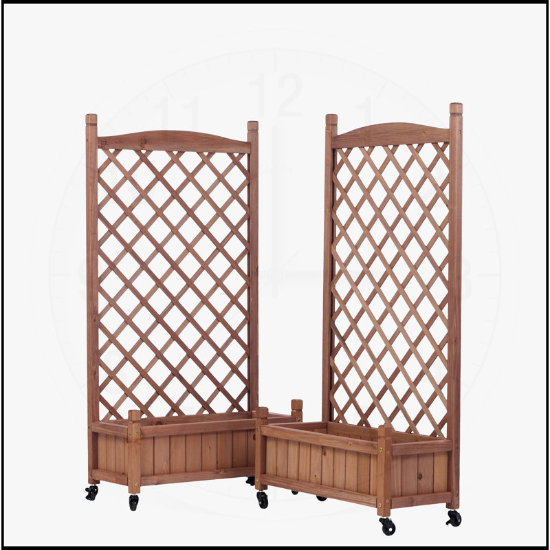 Raised Garden Bed with Trellis 2 Pack