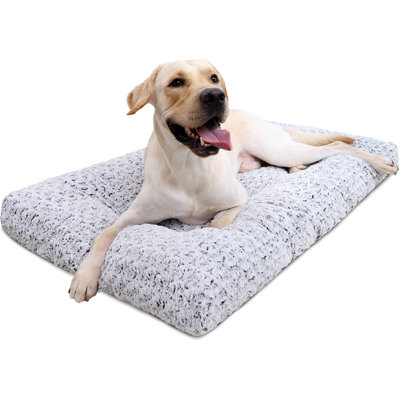 Washable Dog Bed Deluxe Plush Dog Crate Beds Fulffy Comfy Kennel Pad Anti-Slip Pet Sleeping Mat For Large, Jumbo, Medium, Small Dogs Breeds, 35"" X 23 -  Tucker Murphy Pet™, 1F81024DFC2240A8A0226792506833AD