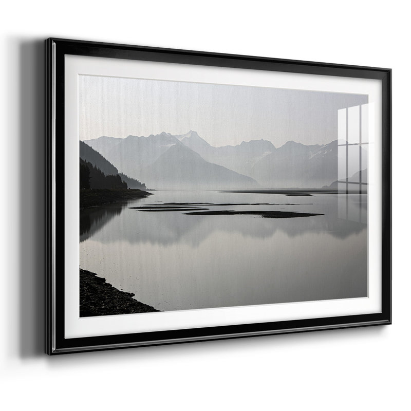Curve Mountains, reproduction d'art encadrée, Noir, H 30 po x l 44 po x P 1,5 po