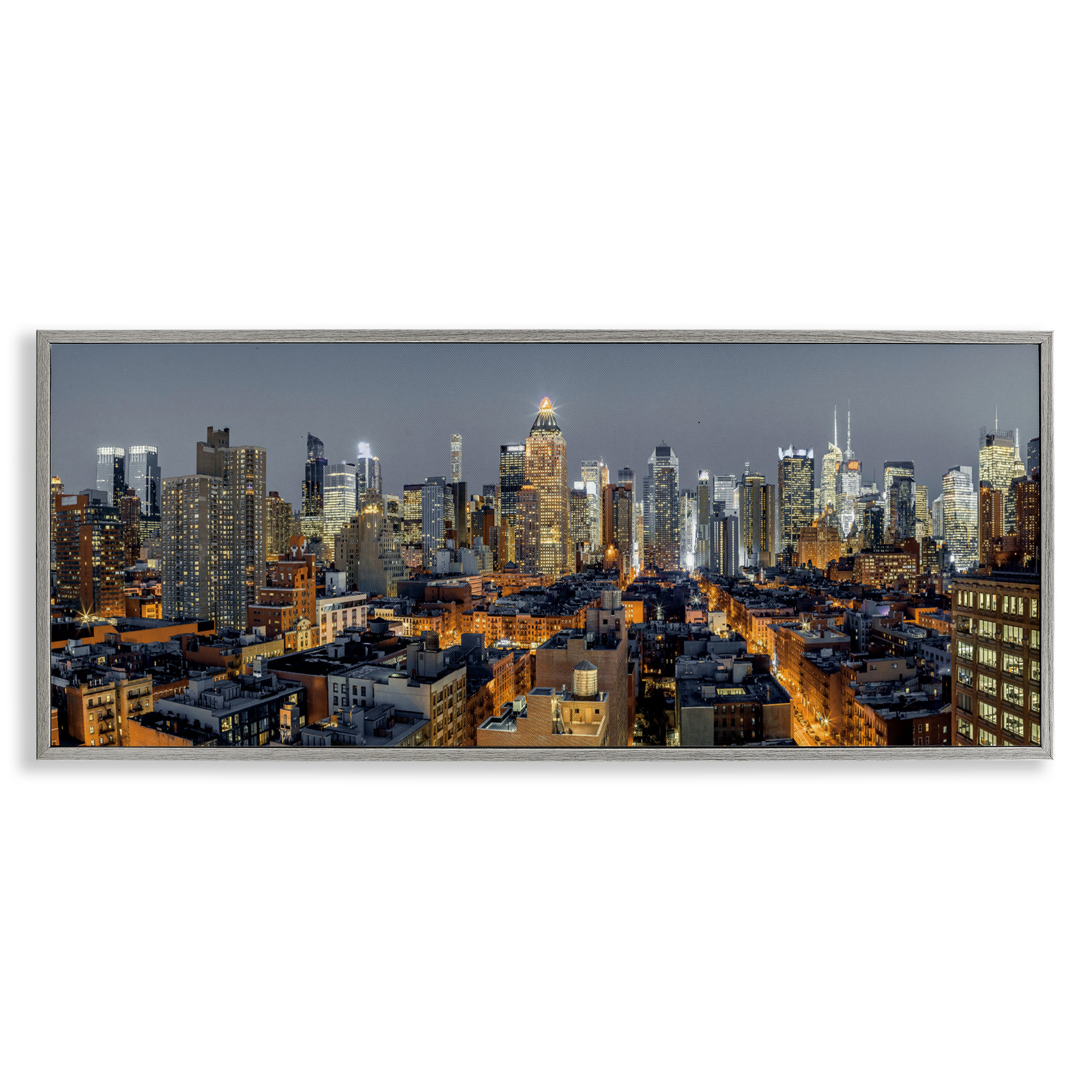 Ebern Designs Evening in New York City Framed Giclee, design by Assaf ...