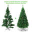 Green PVC Pine Christmas Tree with Metal Stand-639806804