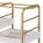 Washed Serving Cart with 3 Adjustable Trays