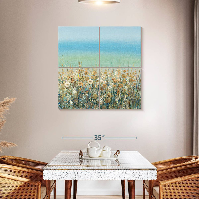 Alvord Shoreline Flowers II, 38" H x 38" W