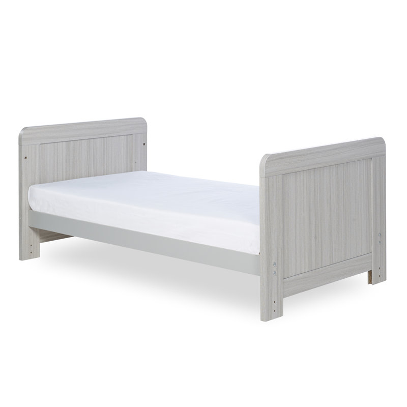 Pembrey Cot Bed - Ash Grey & White, Ash Grey