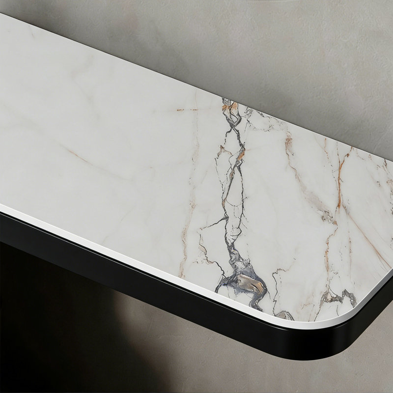 Modern Luxury Sintered Stone Top Console Table