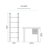Corle 72" H x 24" W x 12" D 5-Tier Ladder Iron Bookcase Sage Green-675821451