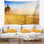 Tapisserie de cocotiers sur la plage-1220983659