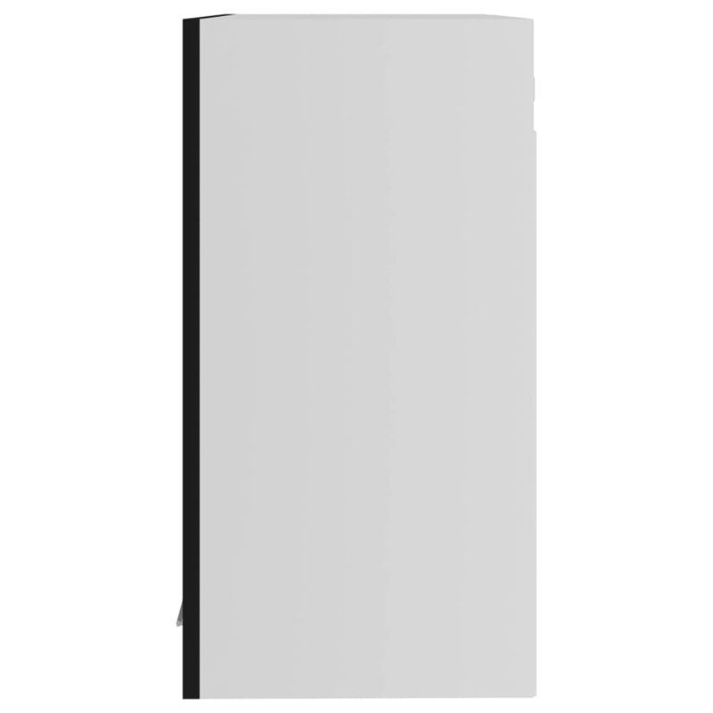 Black Hanging Glass Cabinet 60X31x60 Cm, Black