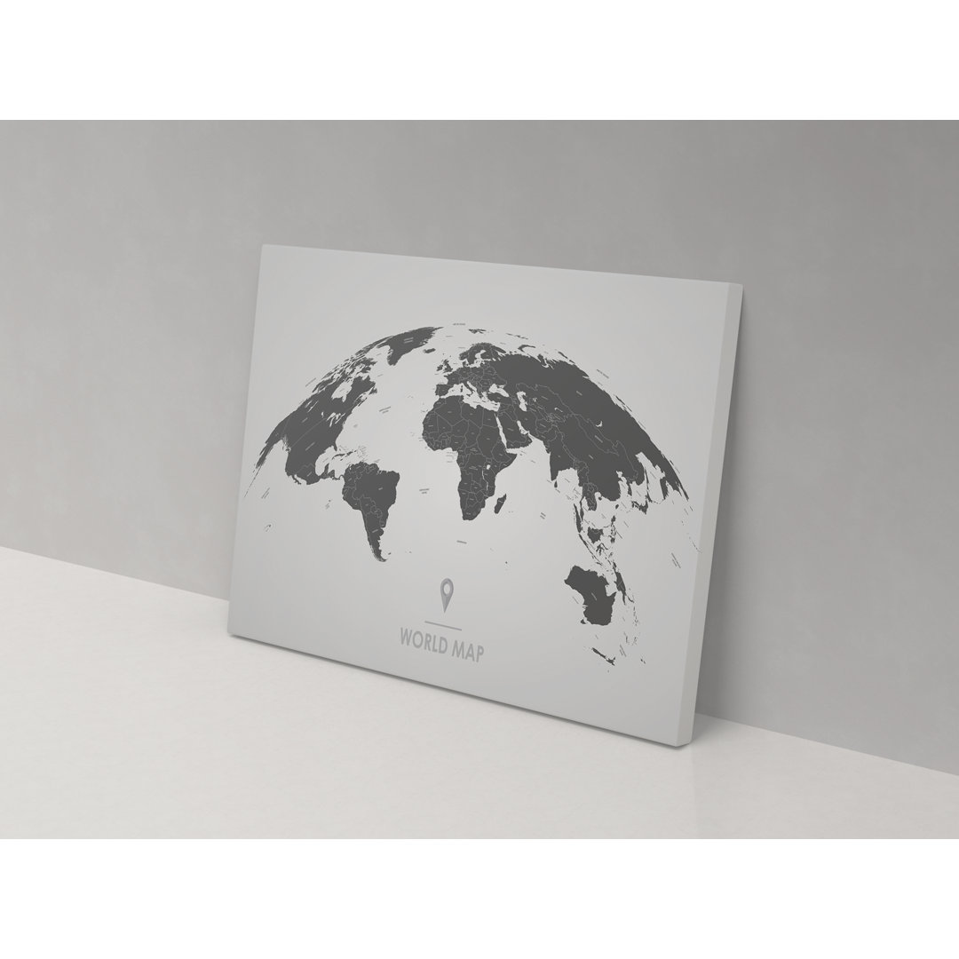 World Map - Wrapped Canvas Graphic Art