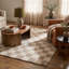 Tapis d'intérieur à carreaux beige / brun 10 pi x 14 pi (10 pi x 14 pi 0 po) Branch Roxie-2126238260