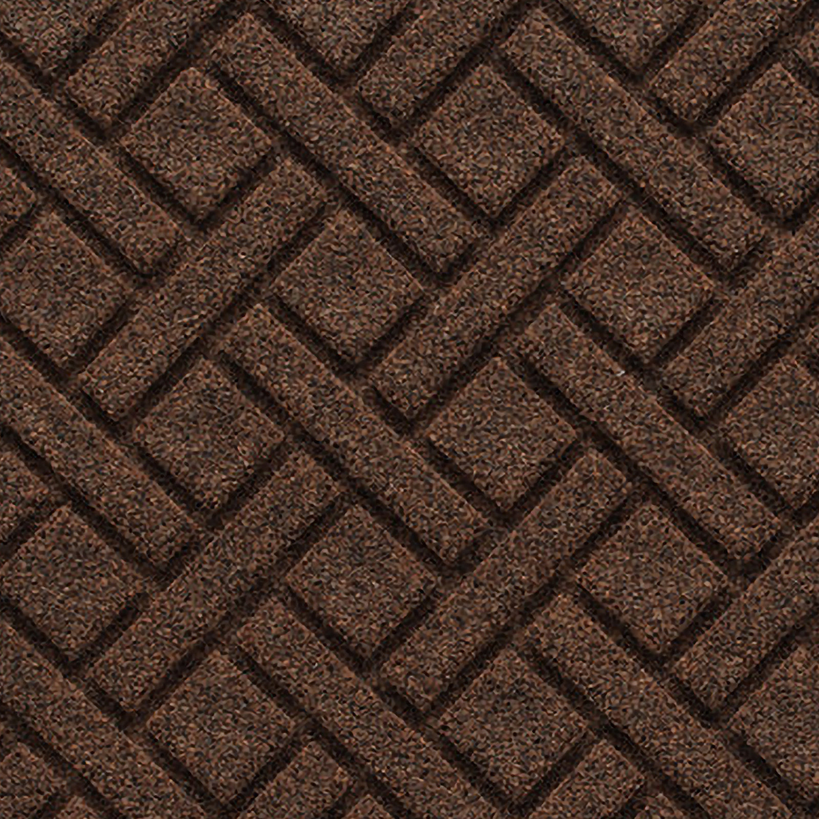 WaterHog Lattice Non-Slip Doormat, 0.375" H x 36" W x 24" D, Dark Brown