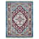 Crayton Machine Made Polyester Area Rugs - Red Colour, Oriental Design, Low Pile Machine Made Area Rugs for Living Room, Bed Room
