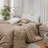 MooMee Duvet Cover Set Silky Sateen Look Luxury Sheen Zipper Closure & 8 Interior Ties 100% Long-Staple Cotton 600TC -106891955-105272386