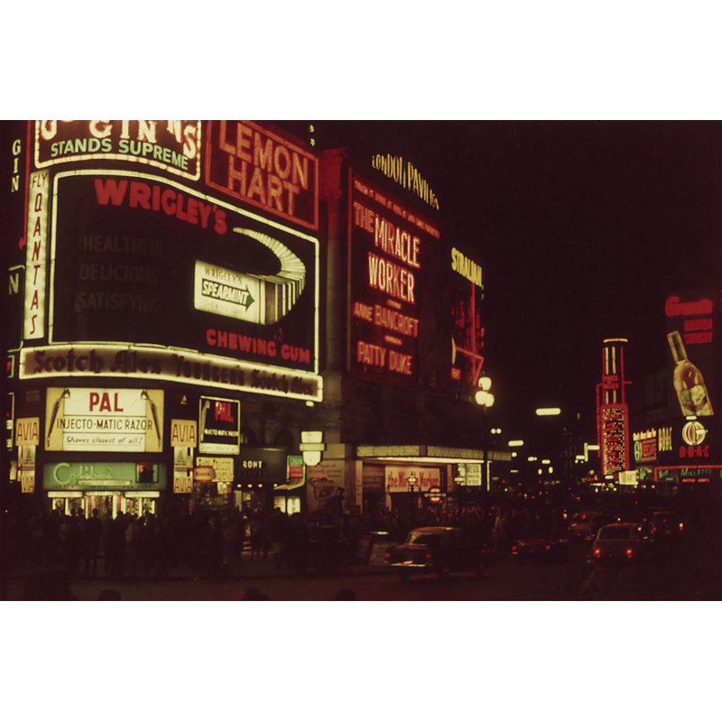 London Pavillion 1962 II by Carolyn Longley - Wrapped Canvas Print, 81cm H x 122cm W x 3.8cm D