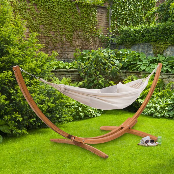 Freeport Park® Difranco 1 Person Canvas Classic Hammock with Stand | Wayfair