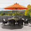 Parasol de patio en oléfine 9 pi 9 pi-681813131