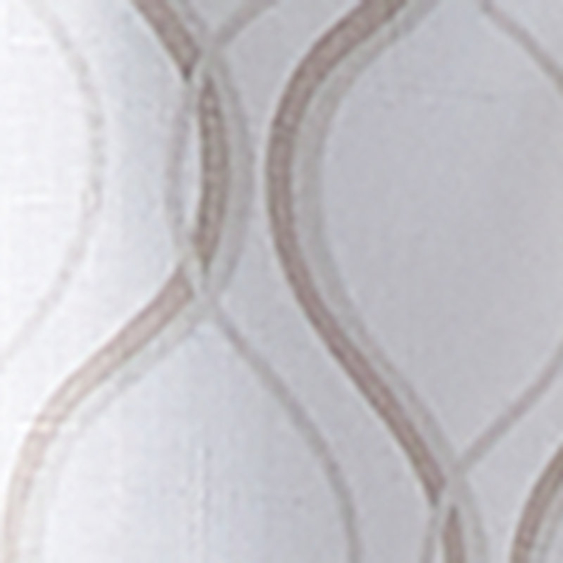 Paire de rideaux Kinde, Crème, crème
