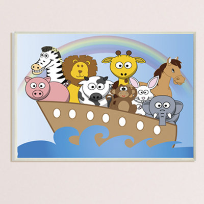 Plaque murale Gupton Whimsical Noah's