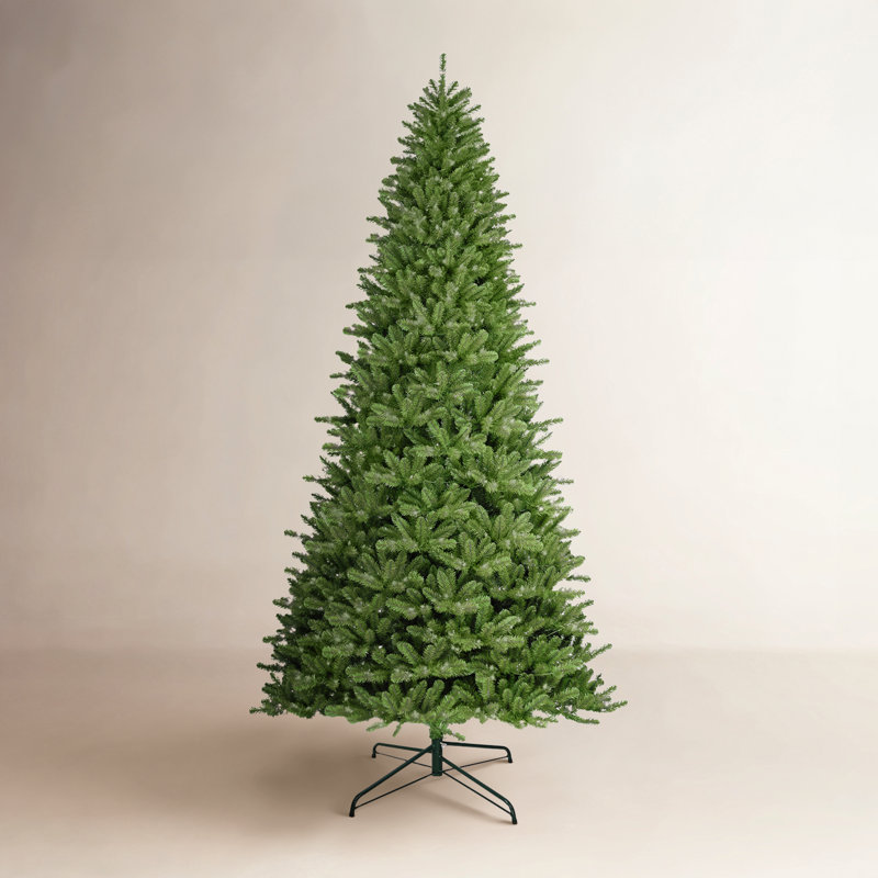 Sapin de Noël vert avec lumières, H 11 pi