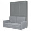 Lit escamotable double, lit escamotable avec coussin