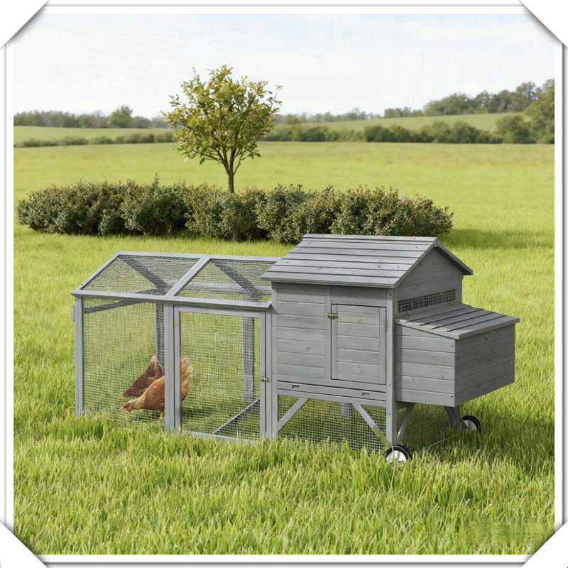 Cage à poules en bois