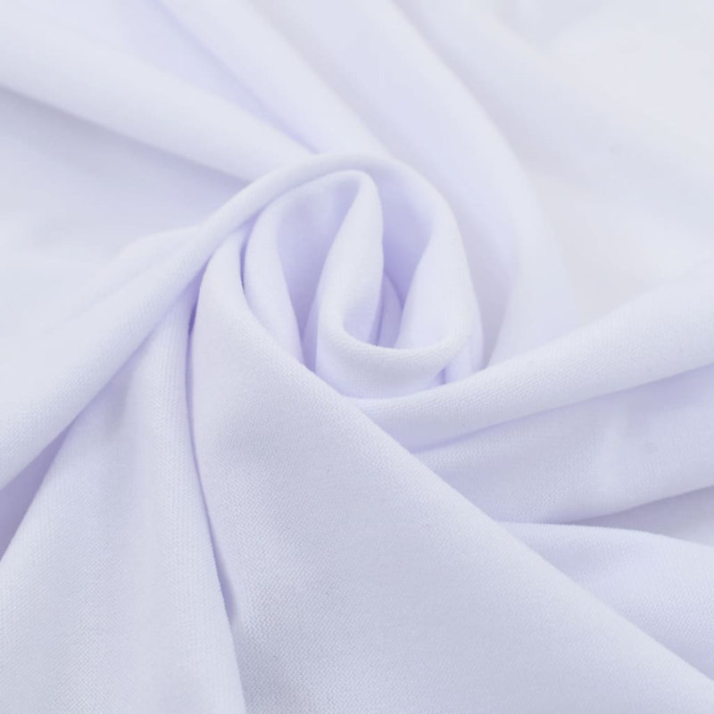 Stretch Tablecloth with Skirt, White