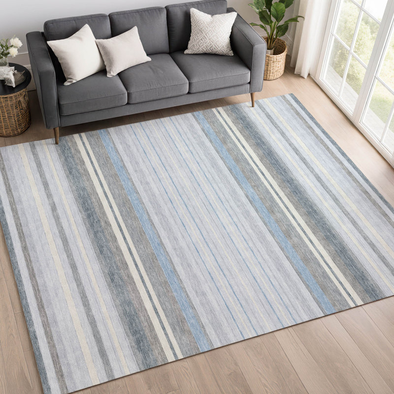 Machine Washable Indoor/Outdoor Chantille ACN2330 Stripes Rug, Rectangle 2'6" x 3'10"