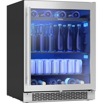 Brisas ADA 24 in. 8-Bottle and 98-Can Single Zone Beverage Cooler