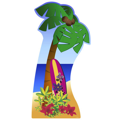 Palm Tree Cardboard Standup