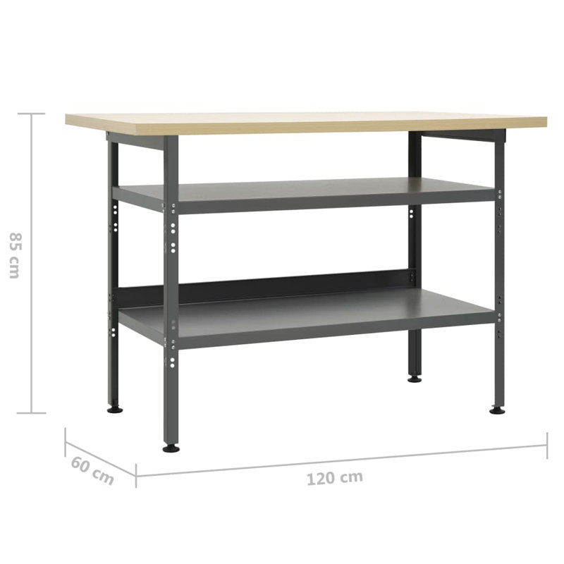 Varnado 160cm 2 Shelf Shelving Unit