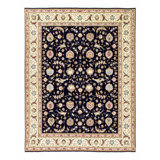 Super fine Hand Knotted silk & wool Persian Tabriz 6'8'' X 8'8''