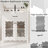 31" Bathroom Vanity With Tempered Glass, White-208320546