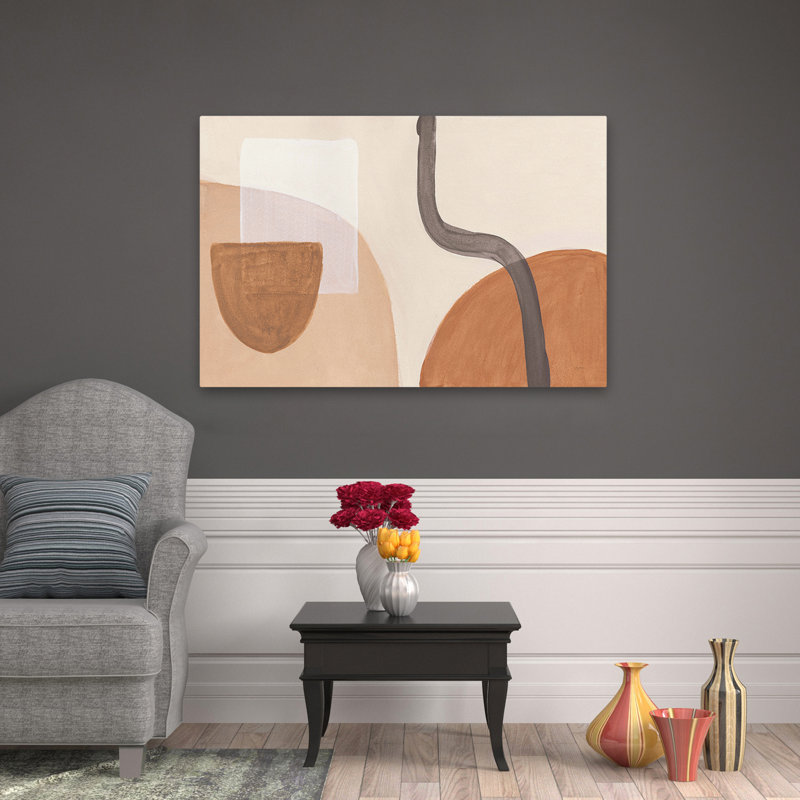 Abstract Circles - Sandy Balance I, 32" H x 48" W