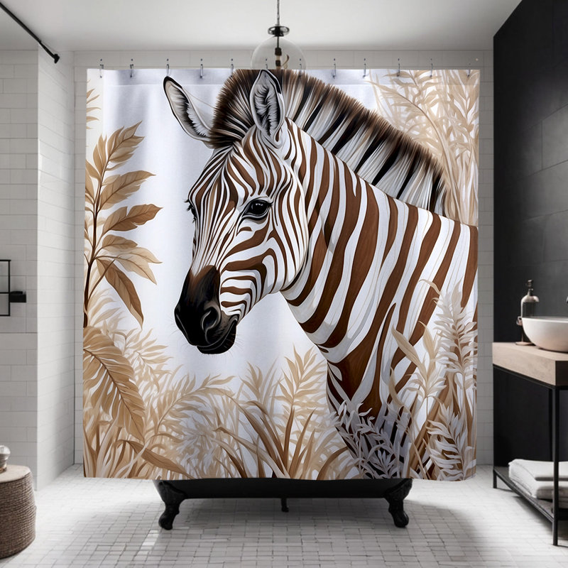 Killian Zebra Shower Curtain