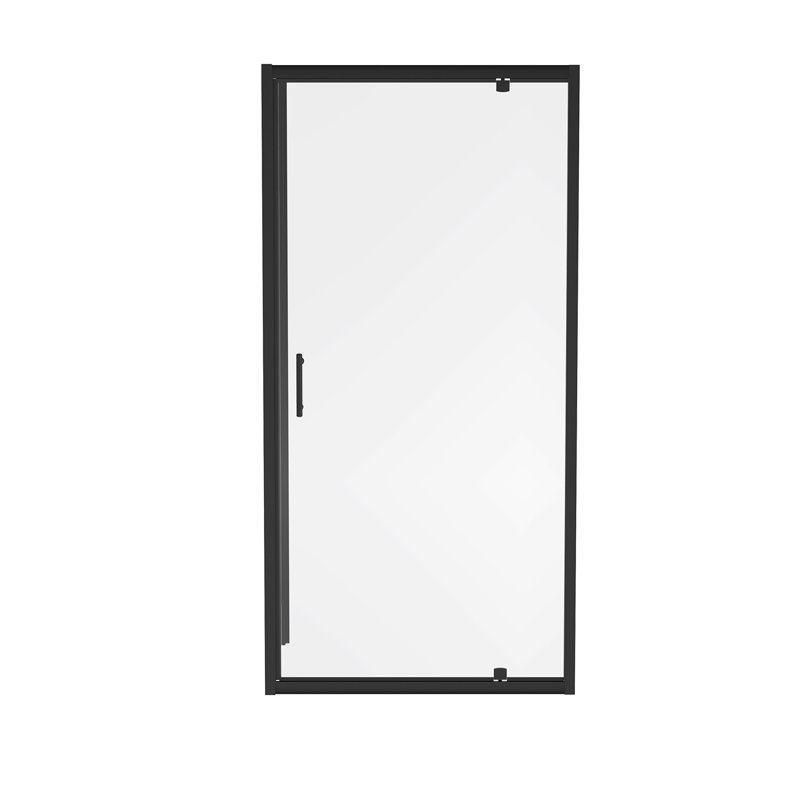 Severio Bathroom 1000mm Pivot Door Shower Enclosure with 700mm Side Panel, Black
