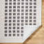 Charcoal Modern Shaggy Washable Rug, Chequered Anti-Slip Rug For Living Room, Dining Room, Bedroom, Kitchen-1173856874